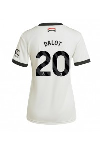 Manchester United Diogo Dalot #20 Voetbaltruitje 3e tenue Dames 2024-25 Korte Mouw